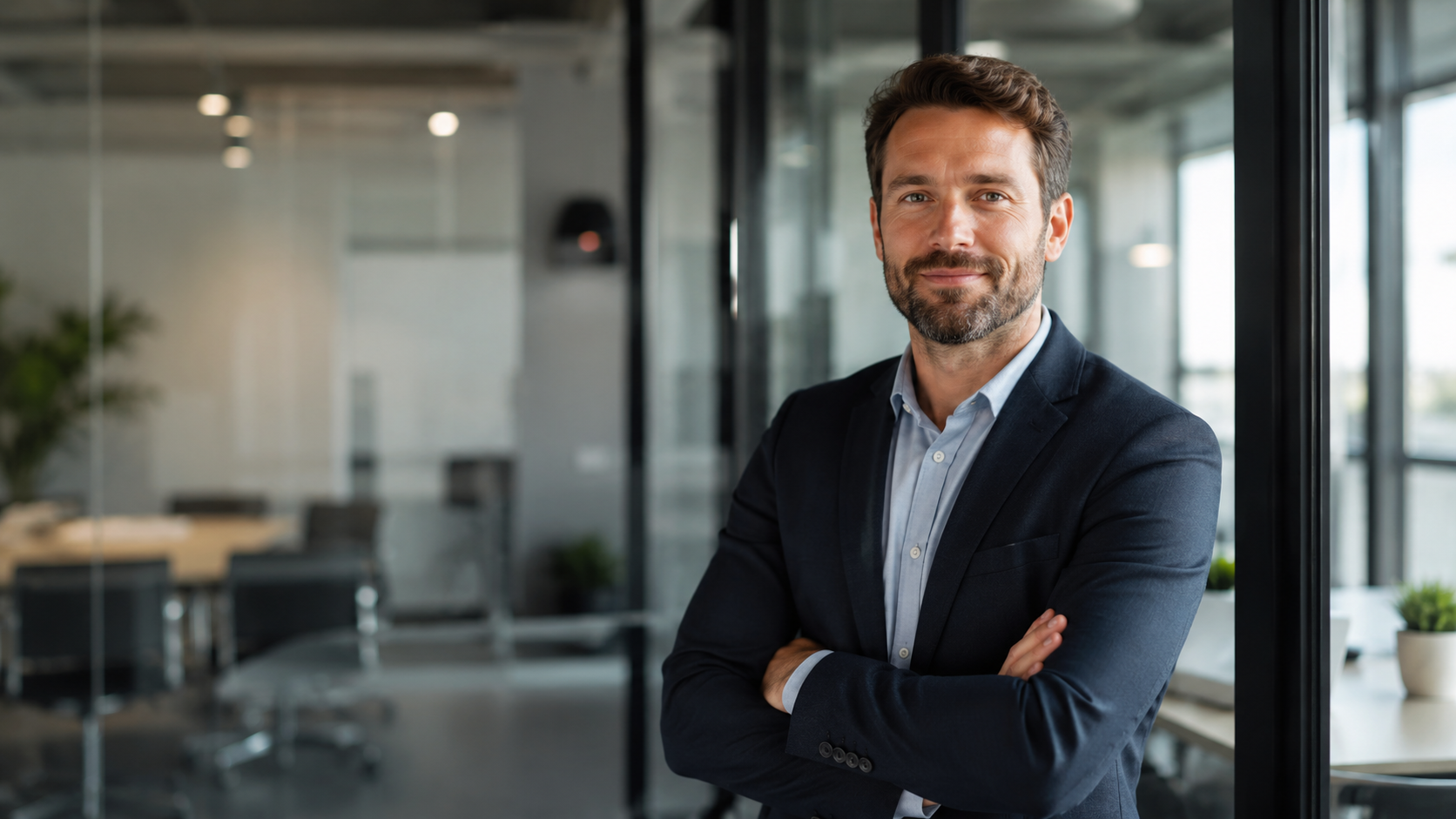 Manager w nowoczesnym biurze podczas pracy z zespołem
